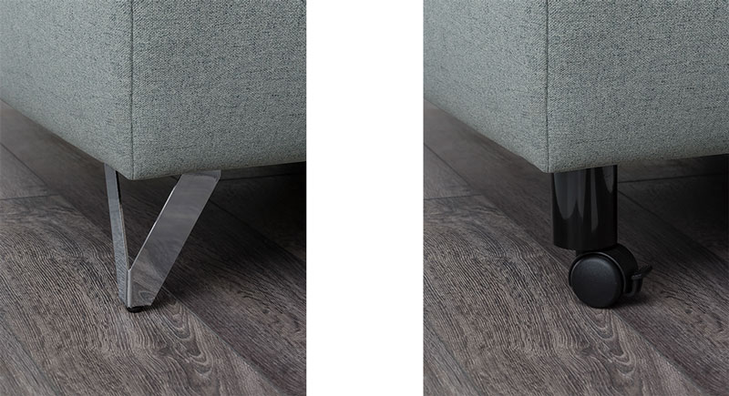 Polsterbett Fuss Rollen Metall Bettenstudio Sieker Velbert