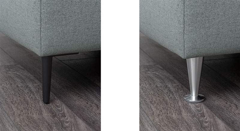 Polsterbett Fuss Schwarz Silber Metall Bettenstudio Sieker Velbert