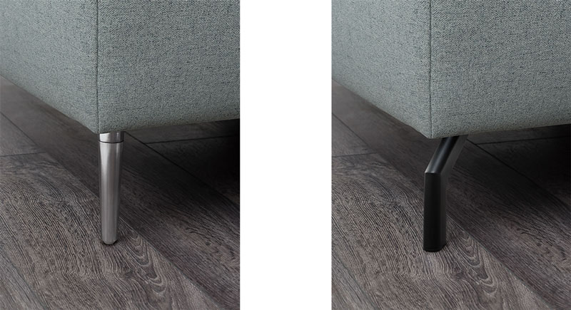 Polsterbett Fuss Silber Schwarz Metall Bettenstudio Sieker Velbert