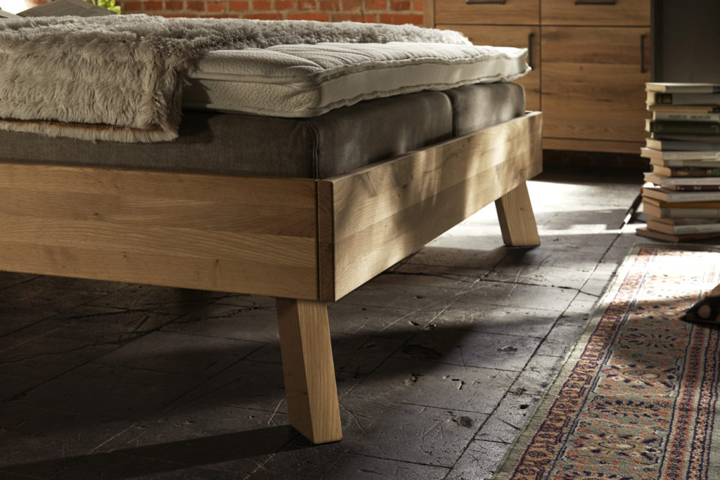 Tjornbo Detail Bettfuss Holz Schlafzimmer Doppelbett Modern Sleep Tjoernbo Sieker Velbert